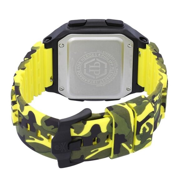 NWT Authentic Philipp Plein Hyper Shock Quartz Digital Black Dial Unisex Watch - Picture 3 of 5